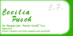 cecilia pusch business card